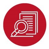Document with magnifying glass